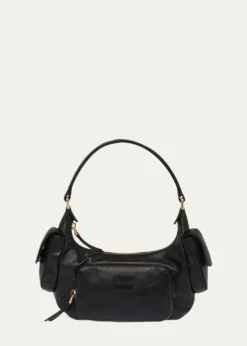 Miu MiuPocket Napa Leather Shoulder Bag
