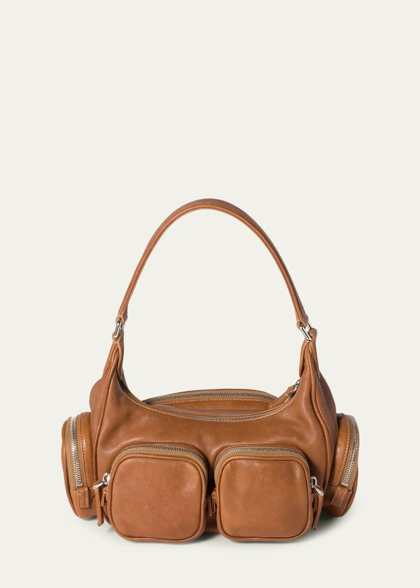 Miu MiuPocket Nappa Leather Shoulder Bag