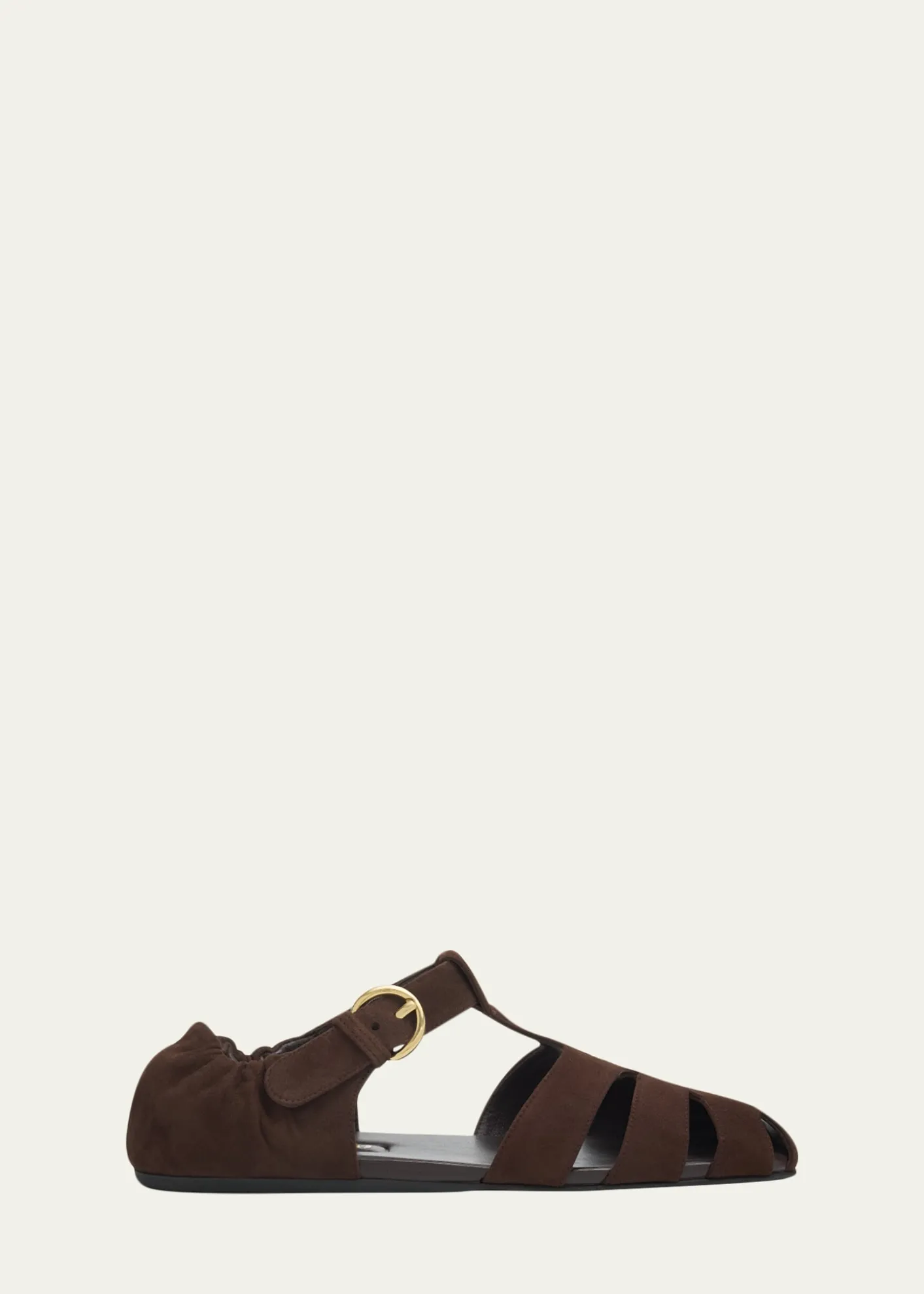 Miu MiuRuched Suede Fisherman Sandals