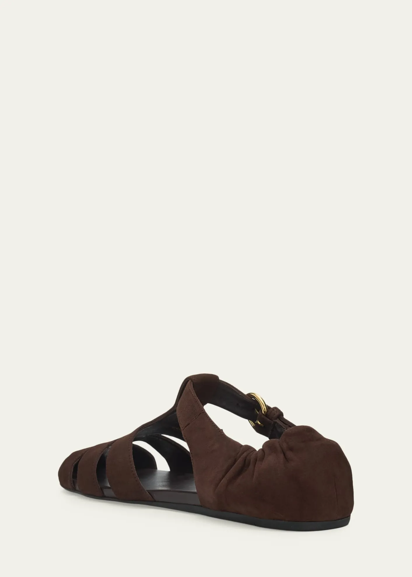 Miu MiuRuched Suede Fisherman Sandals