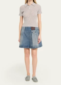 Miu MiuSabot Suede Moccasin Mules