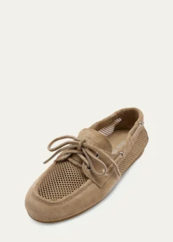 Miu MiuSuede Mesh Moccasins