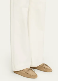 Miu MiuSuede Moccasin Loafers