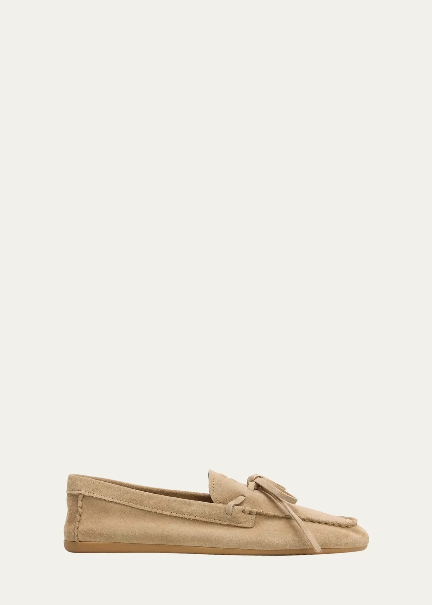 Miu MiuSuede Moccasin Loafers