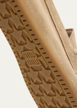 Miu MiuSuede Moccasin Loafers