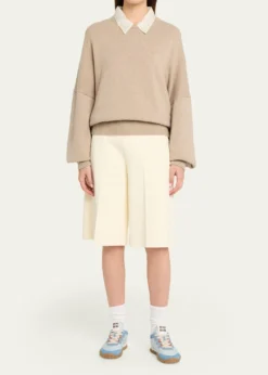 Miu MiuTechnical Fabric and Suede Low-Top Sneakers