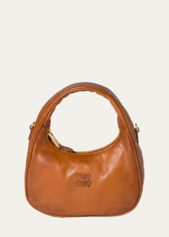 Miu MiuWander Antiqued Leather Top-Handle Bag