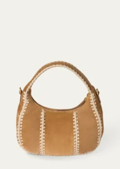 Miu MiuWander Crochet Suede Shoulder Bag