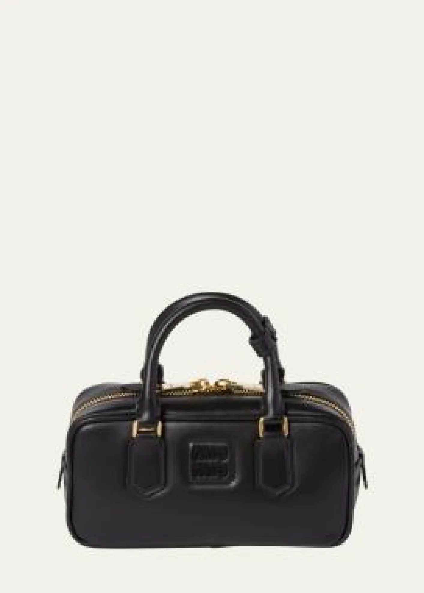Miu MiuZip Calf Leather Top-Handle Bag