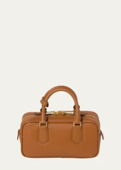 Miu MiuZip Calf Leather Top-Handle Bag