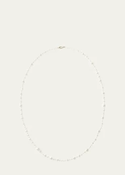 Mizuki14K Yellow Gold Multi-Size White Freshwater Pearl Strand Necklace