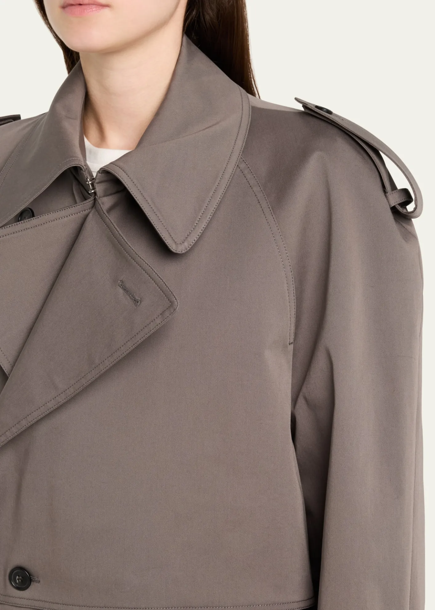 MM6 Maison MargielaBoxy Trench-Style Sports Jacket