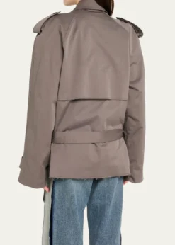 MM6 Maison MargielaBoxy Trench-Style Sports Jacket