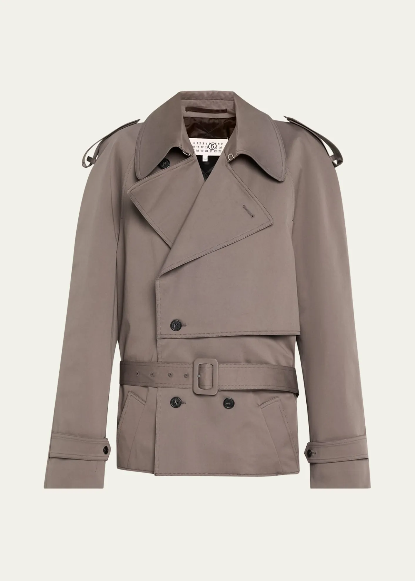 MM6 Maison MargielaBoxy Trench-Style Sports Jacket