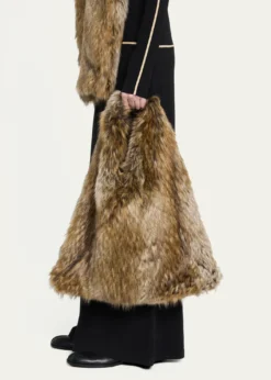 MM6 Maison MargielaClassic Japanese Faux Fur Shoulder Bag