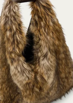 MM6 Maison MargielaClassic Japanese Faux Fur Shoulder Bag