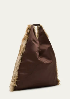 MM6 Maison MargielaClassic Japanese Faux Fur Shoulder Bag
