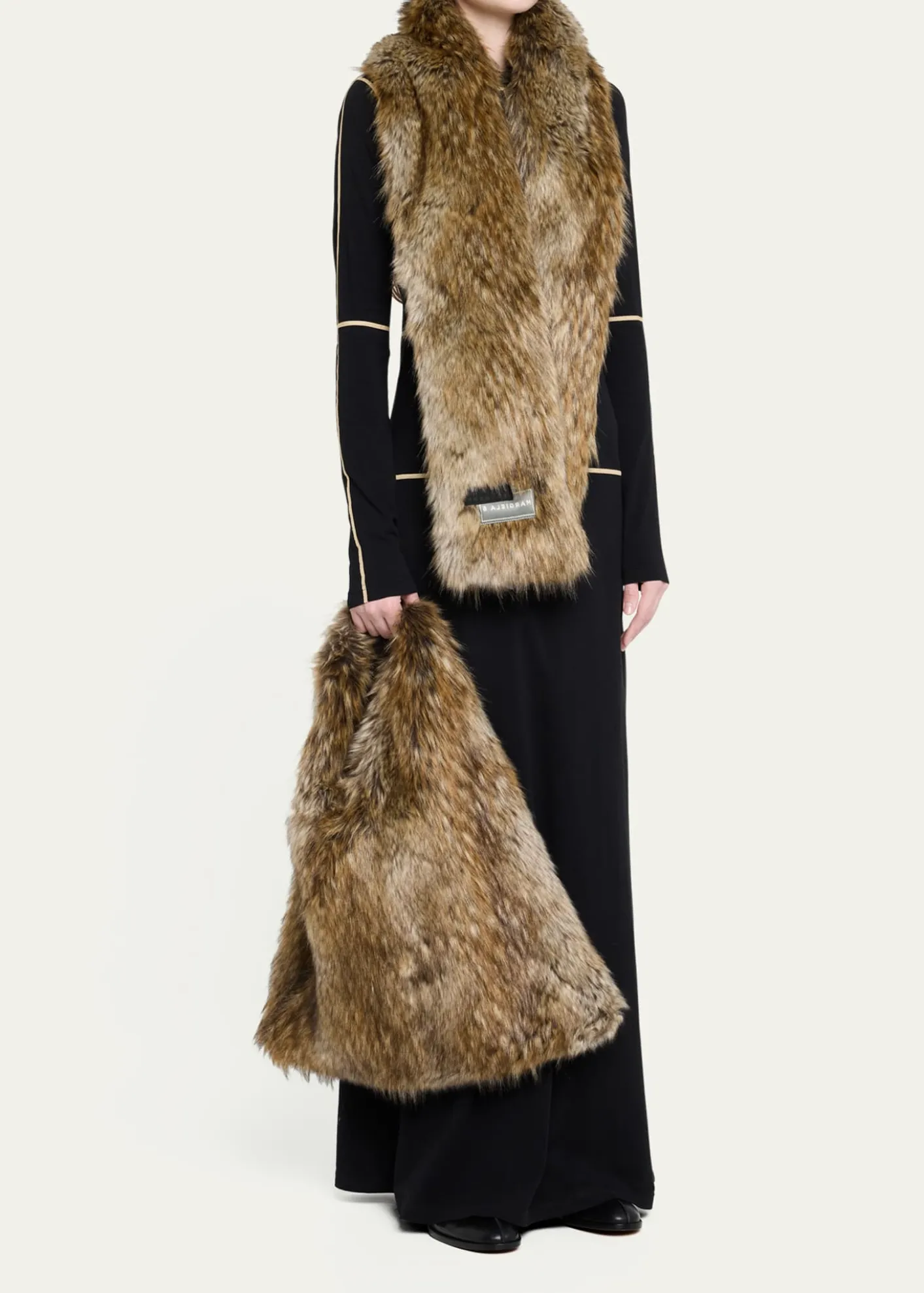 MM6 Maison MargielaClassic Japanese Faux Fur Shoulder Bag