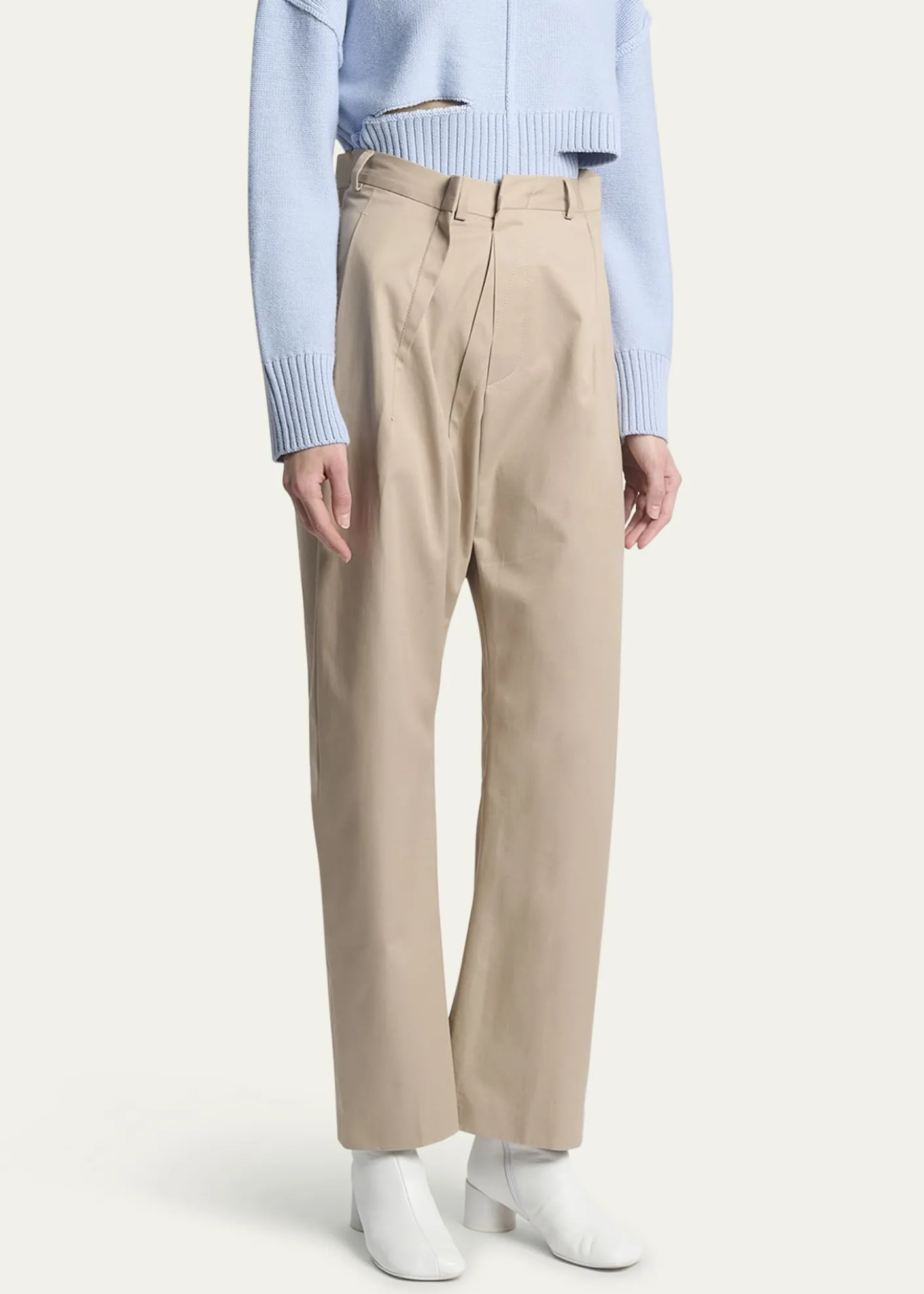 MM6 Maison MargielaCotton Twill Pants