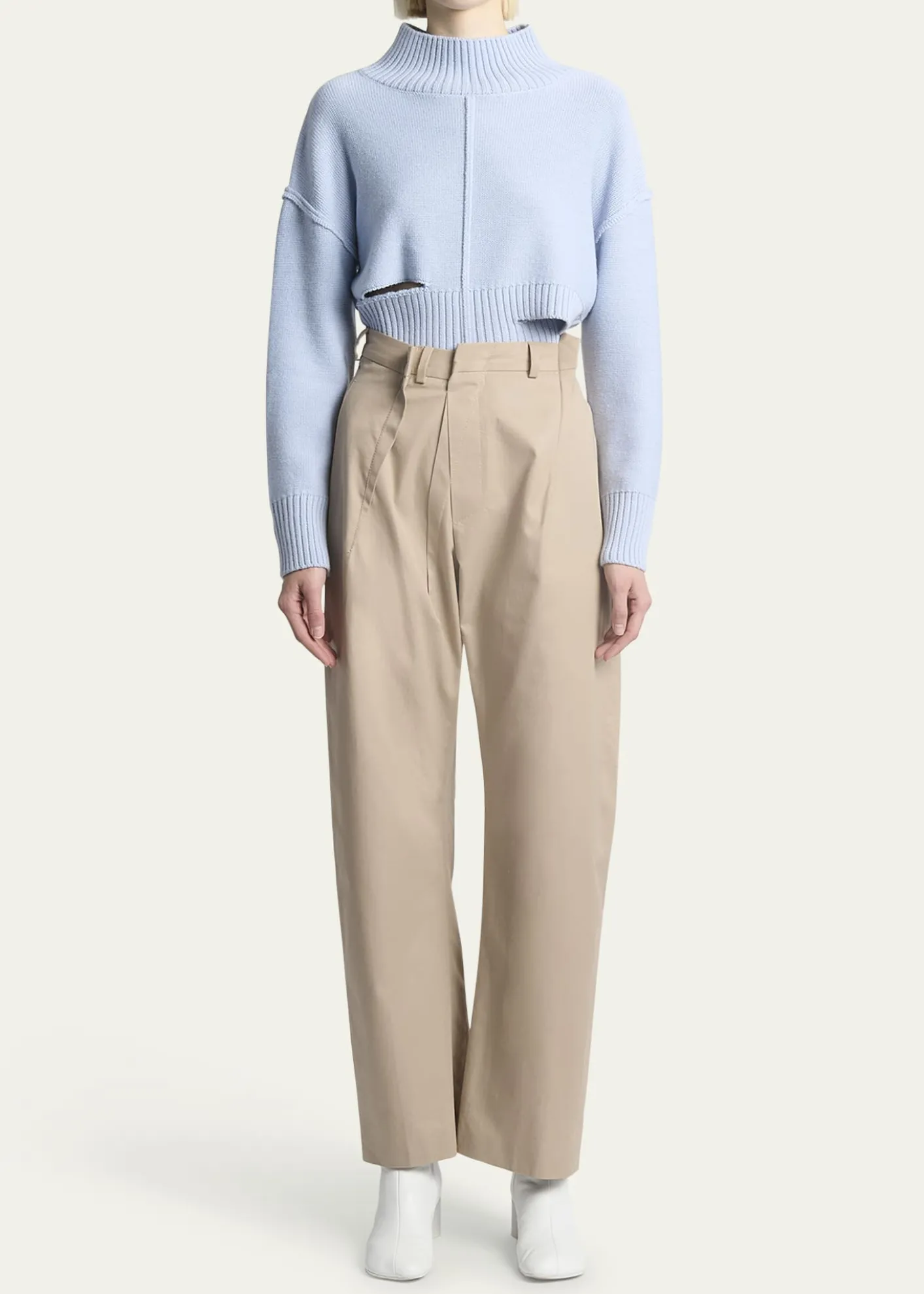 MM6 Maison MargielaCotton Twill Pants