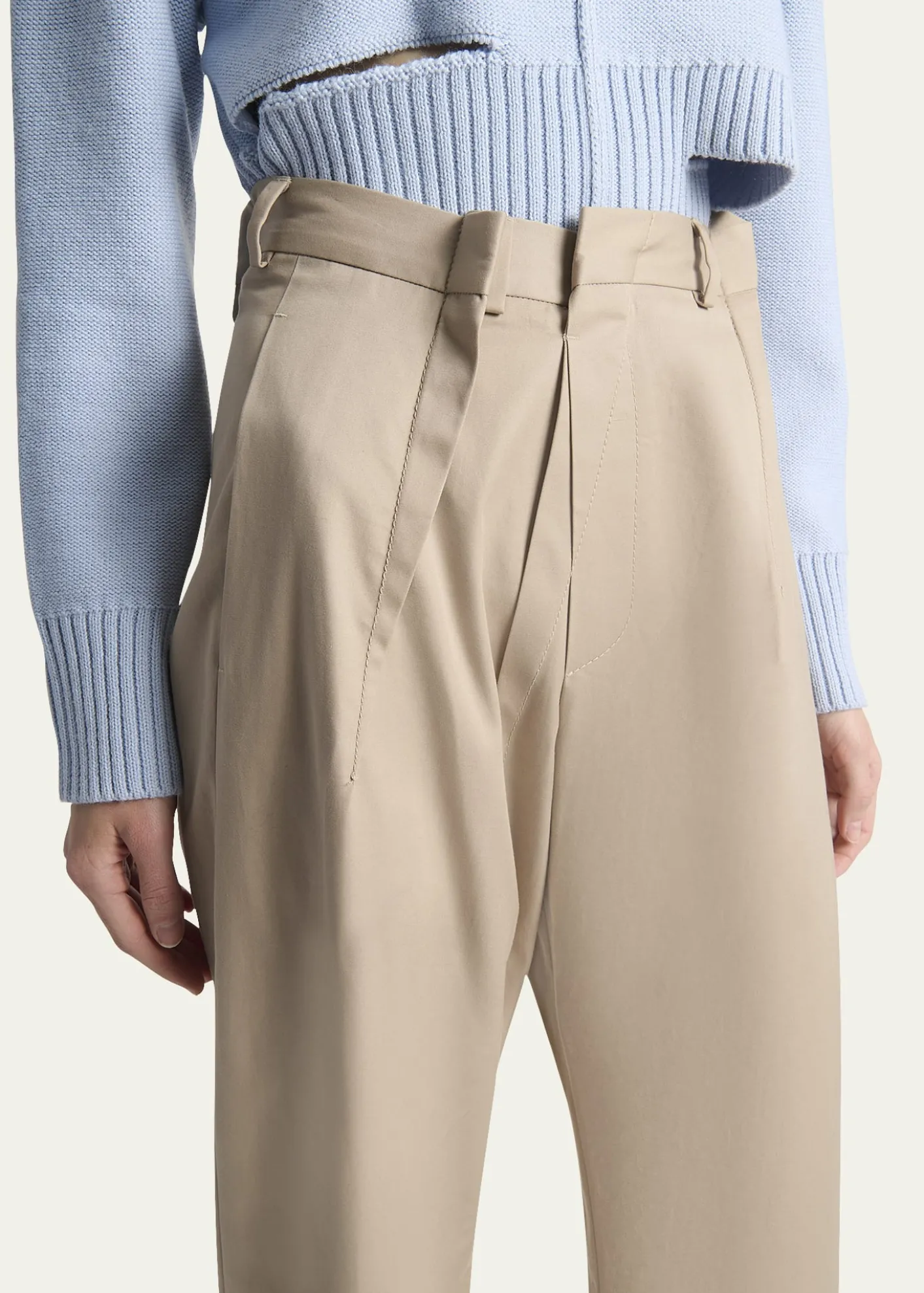 MM6 Maison MargielaCotton Twill Pants