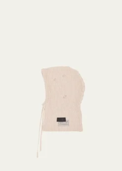 MM6 Maison MargielaDrawstring Wool-Blend Knit Hood