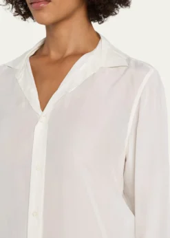MM6 Maison MargielaLong-Sleeve Silk Shirt