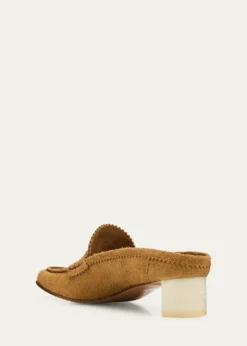 MM6 Maison Margiela25mm Suede Mule Loafers