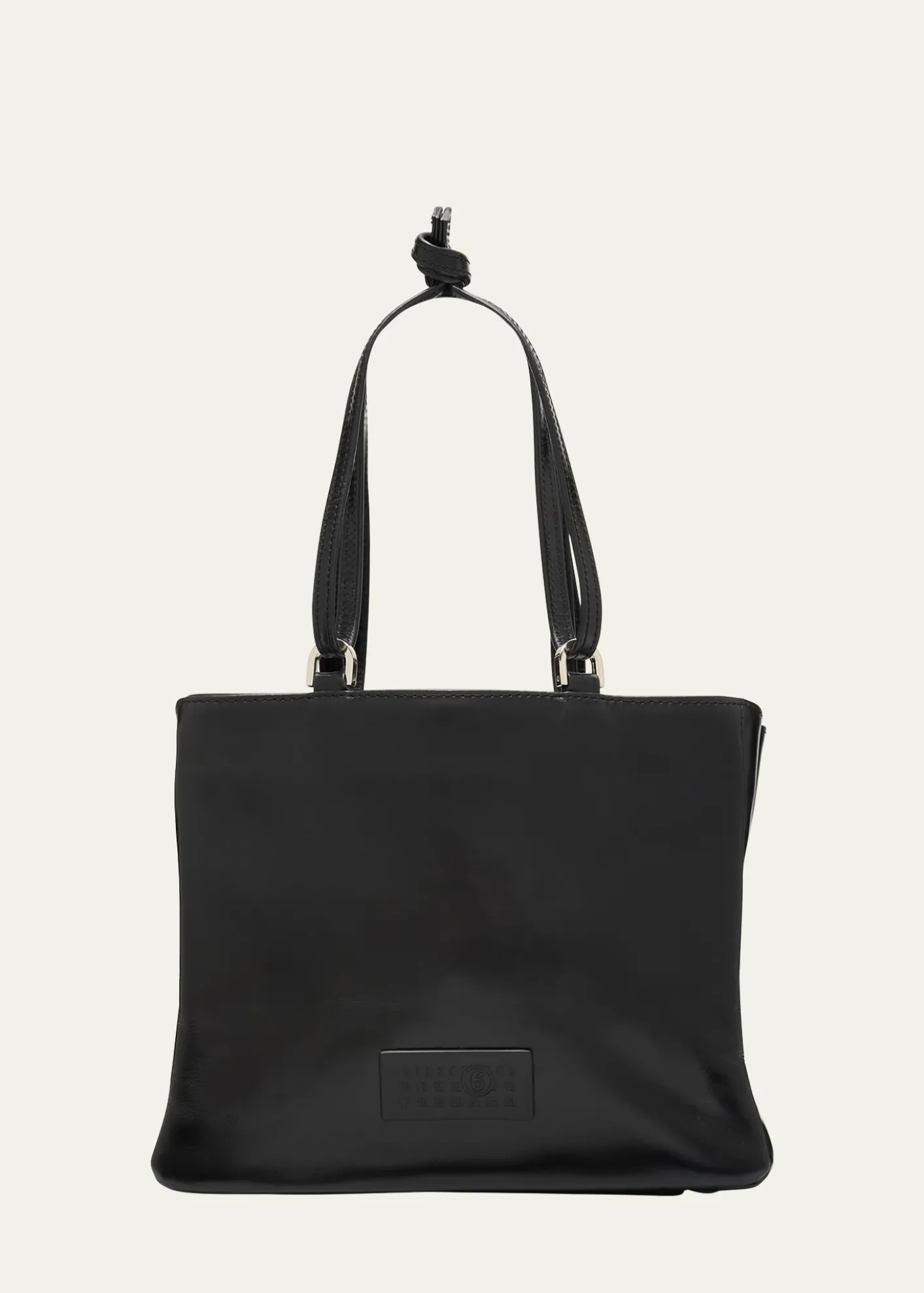 MM6 Maison MargielaNumeric East-West Leather Tote Bag