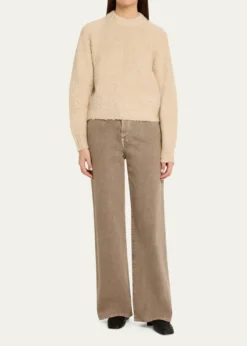 6397Mock-Neck Wool-Blend Sweater