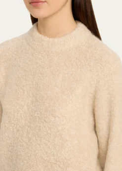 6397Mock-Neck Wool-Blend Sweater