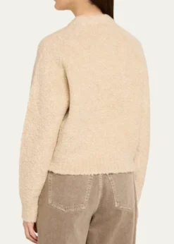 6397Mock-Neck Wool-Blend Sweater