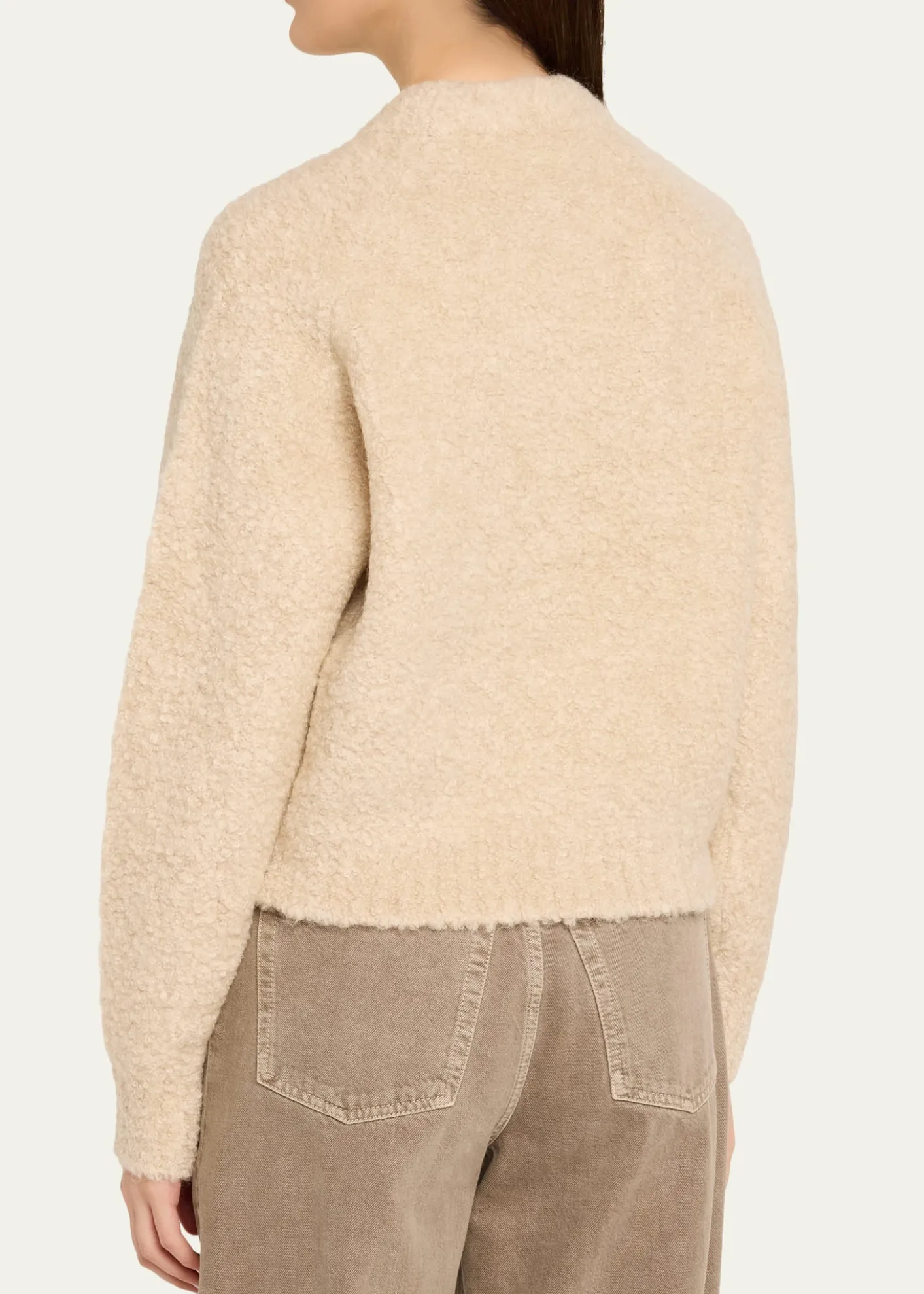 6397Mock-Neck Wool-Blend Sweater