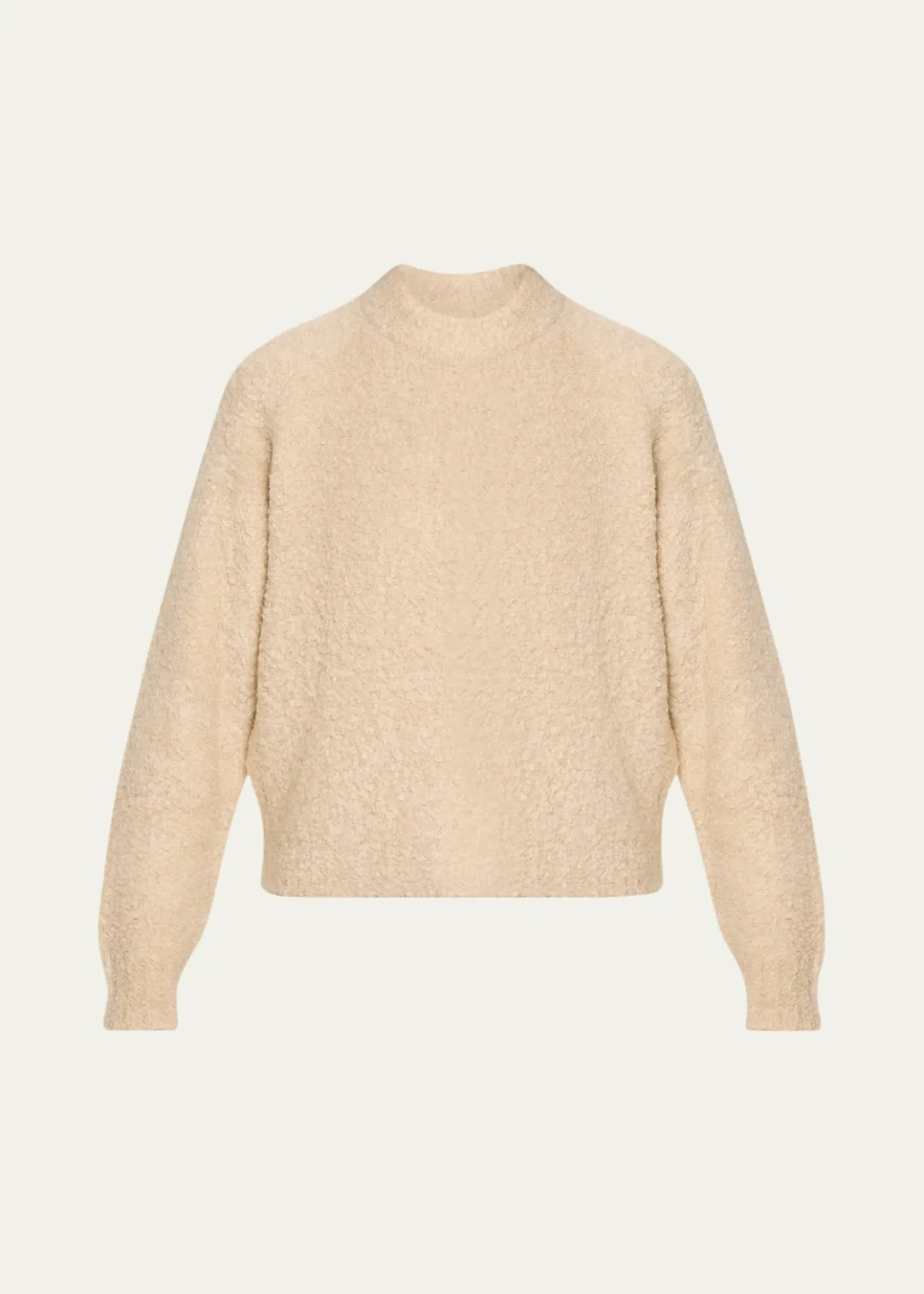 6397Mock-Neck Wool-Blend Sweater