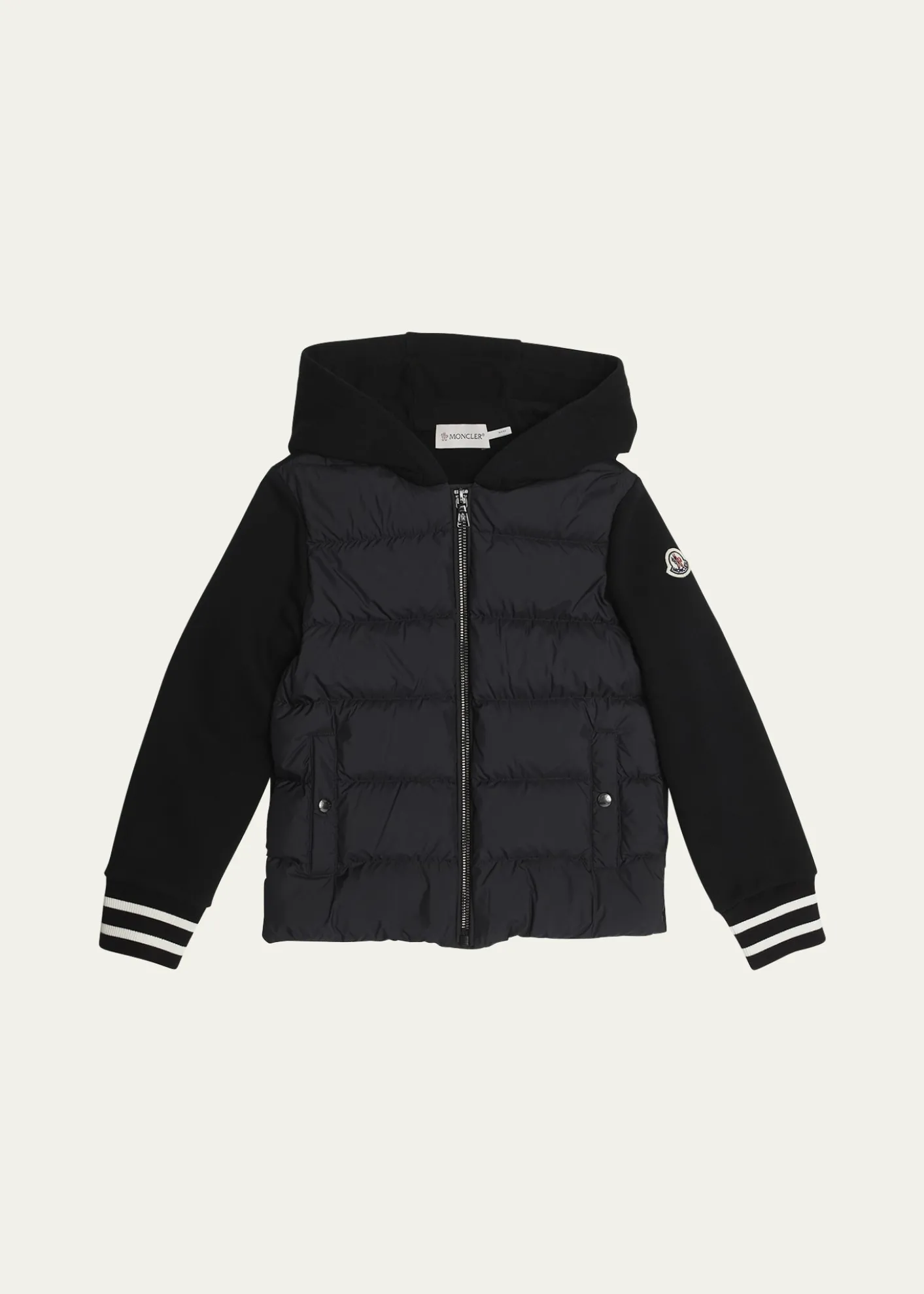 Moncler Boy's Combo Puffer Jacket, Size 4-6