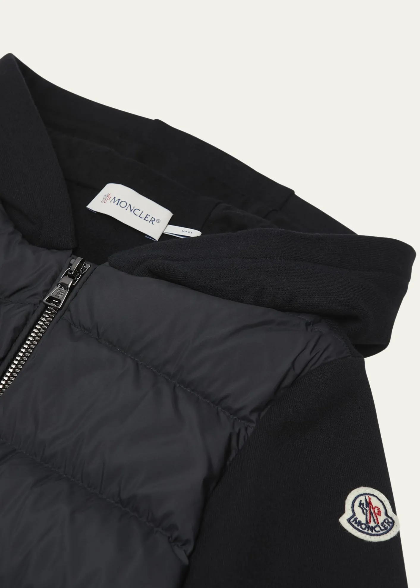 Moncler Boy's Combo Puffer Jacket, Size 4-6
