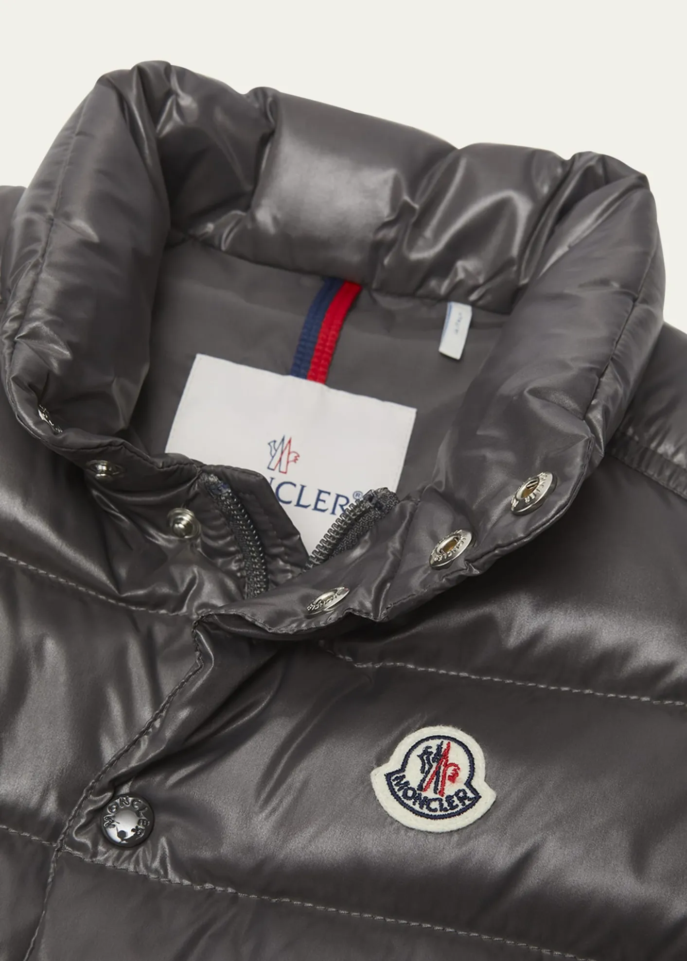 Moncler Boy's Tib Logo Quilted Vest, Size 4-6