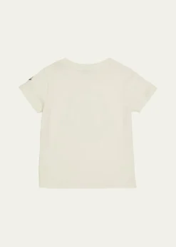 Moncler Girl's Embellished Bell Logo T-Shirt, Size 4-6