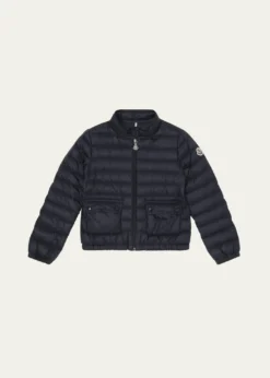 Moncler Girl's Lans Quilted Down Jacket, Size 4-6