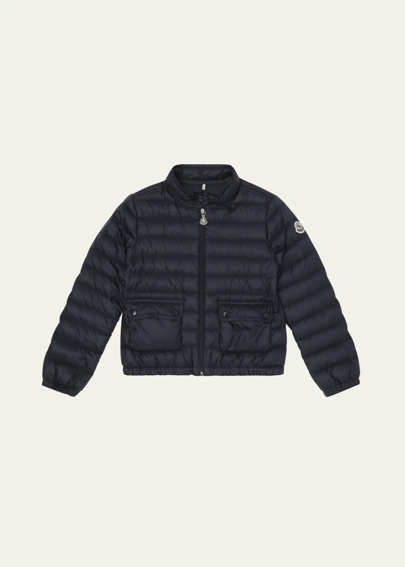 Moncler Girl's Lans Quilted Down Jacket, Size 4-6