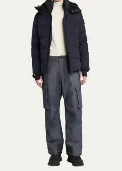 Moncler GrenobleMen's Stretch Nylon Montgetech Puffer Jacket