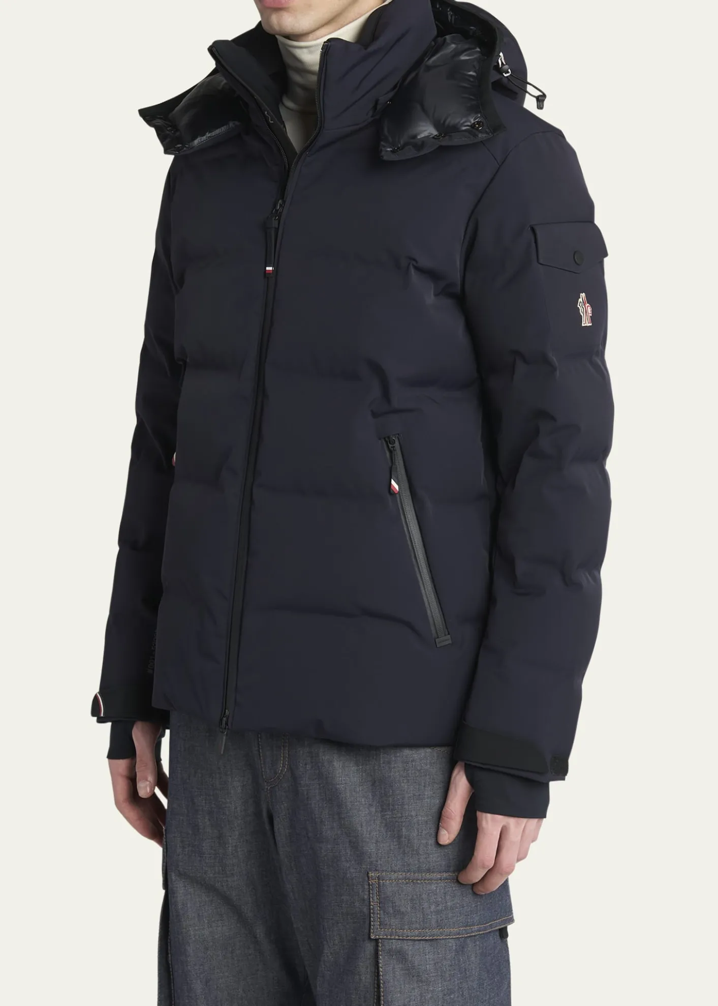 Moncler GrenobleMen's Stretch Nylon Montgetech Puffer Jacket