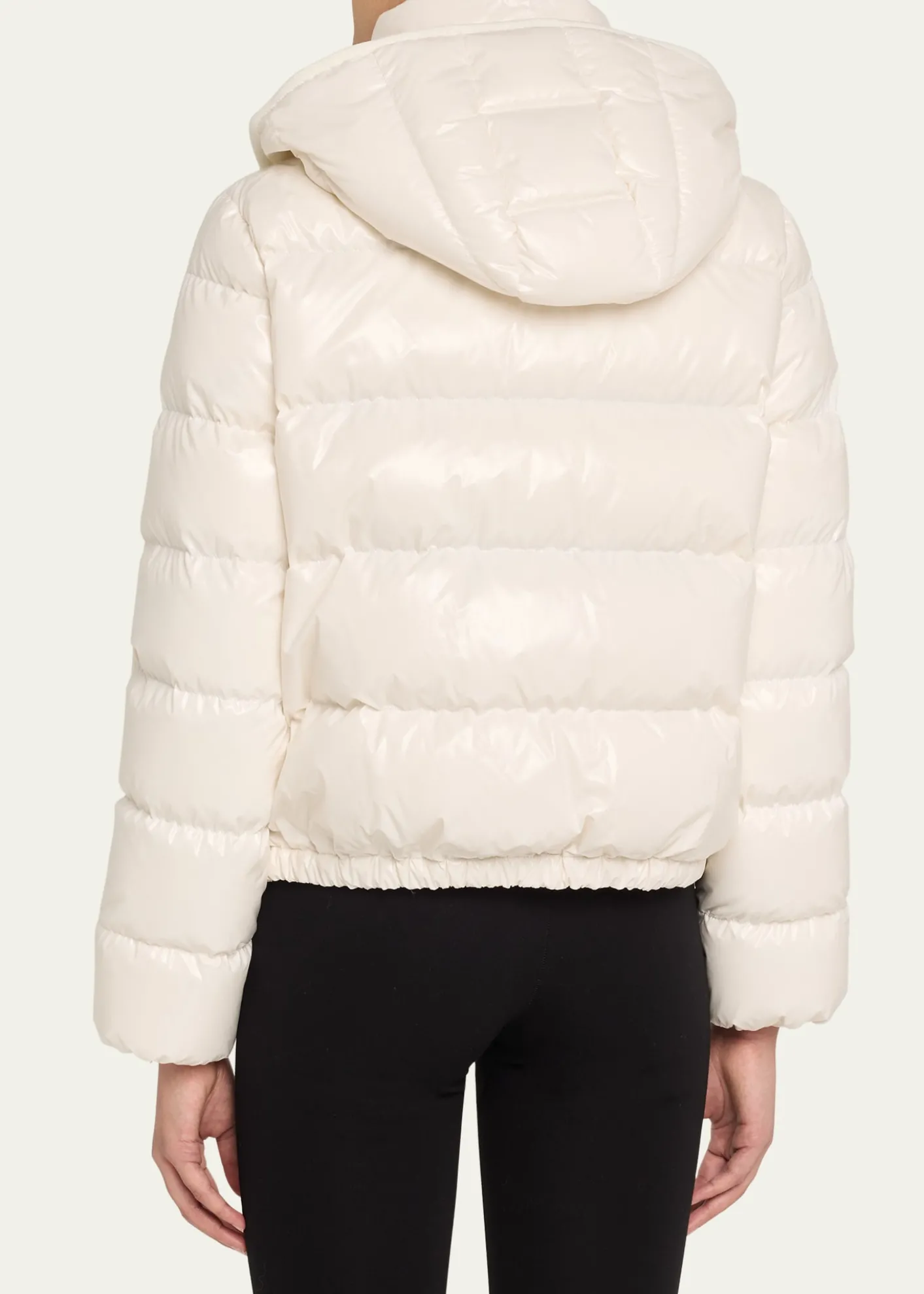 MonclerAndro Shiny Down Jacket with Removable Hood