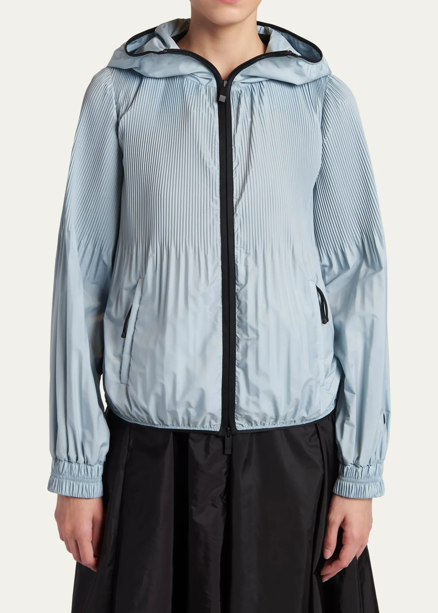 MonclerAnemone Pleated Hooded Jacket