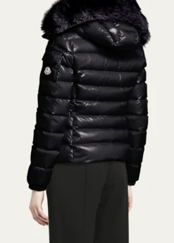 MonclerBadyf Faux Fur-Trimmed Hooded Short Down Jacket