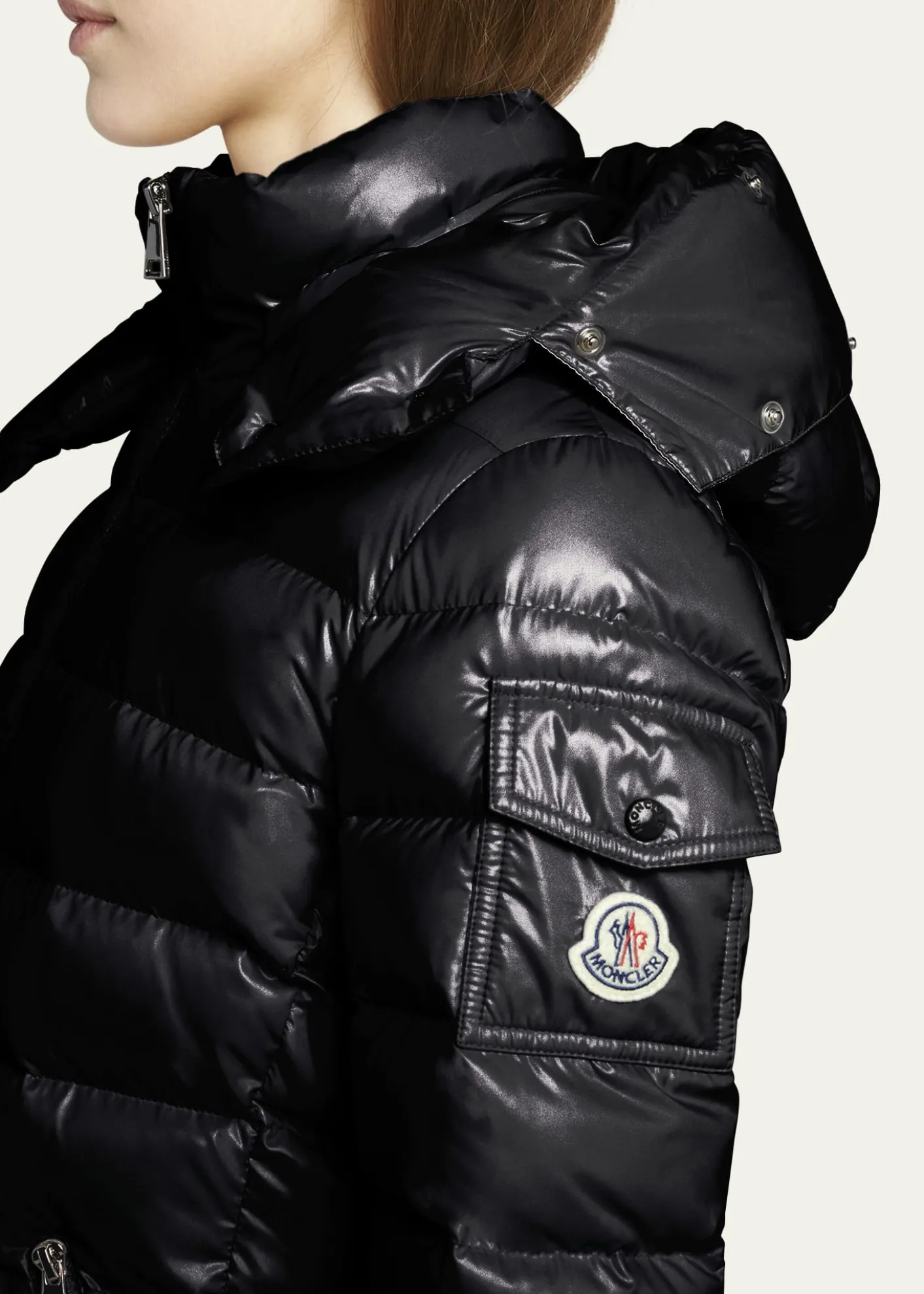 MonclerBadyf Faux Fur-Trimmed Hooded Short Down Jacket