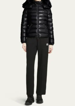 MonclerBadyf Faux Fur-Trimmed Hooded Short Down Jacket