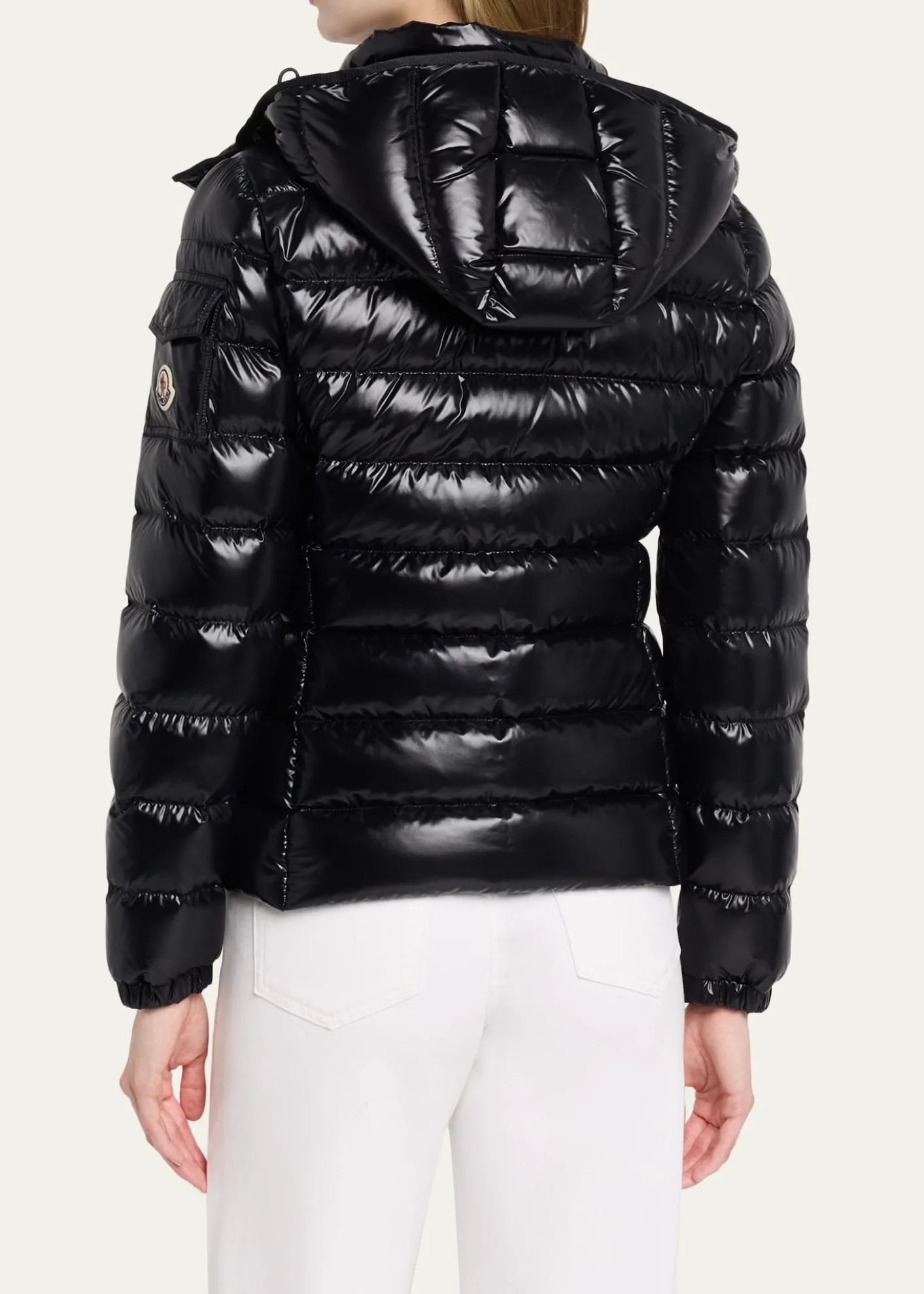 MonclerBady Hooded Short Down Jacket