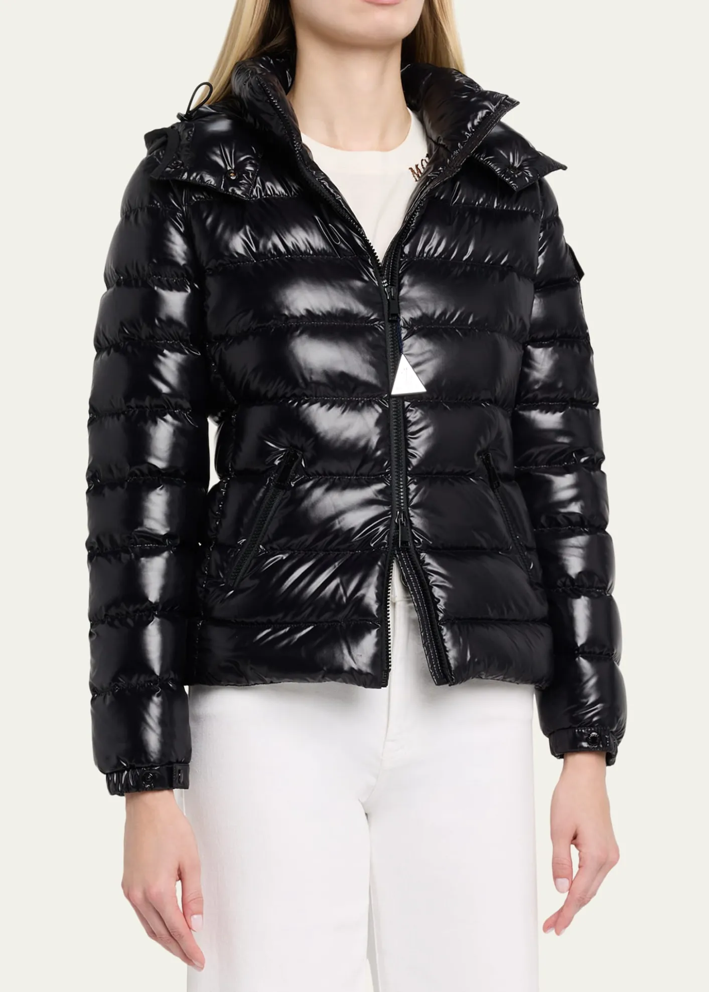 MonclerBady Hooded Short Down Jacket