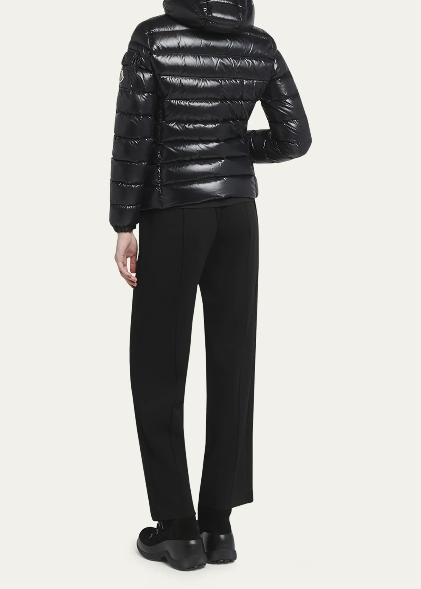 MonclerBady Hooded Short Down Jacket